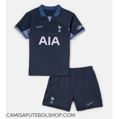 Camisa de time de futebol Tottenham Hotspur Replicas 2º Equipamento Infantil 2023-24 Manga Curta (+ Calças curtas)